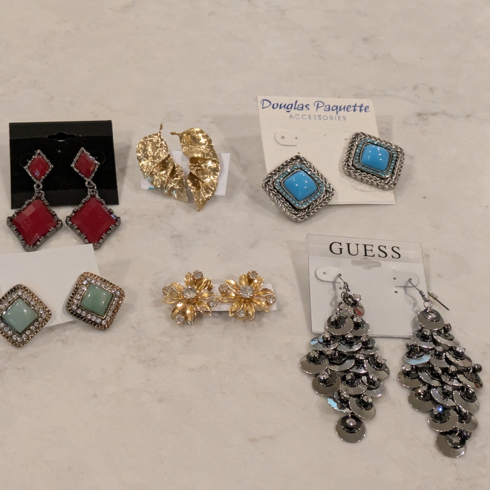 Chic Multicolor Earrings Set Of 6
